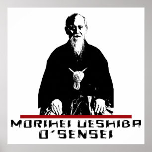 Poster Aikido Morihei Ueshiba O'Sensei