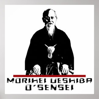 Poster Aikido Morihei Ueshiba O'Sensei