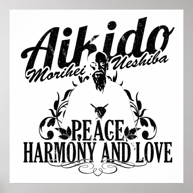 Poster Aikido O Sensei (Devant)