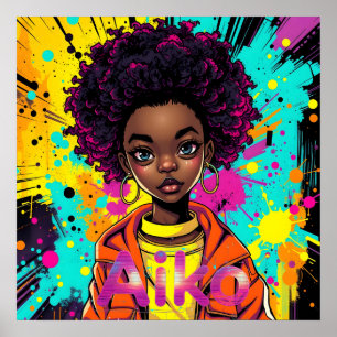 Poster AiKo Graphisme Grunge #1