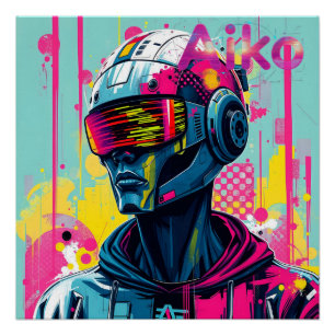Poster AiKo Graphisme Grunge #3