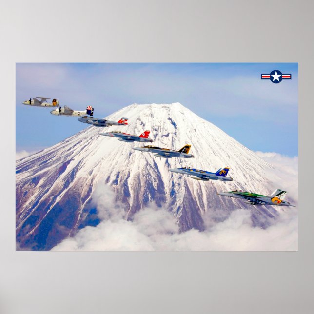 POSTER AILE AÉRIENNE DU TRANSPORTEUR D'AÉRONEF AMÉRICAIN (Devant)