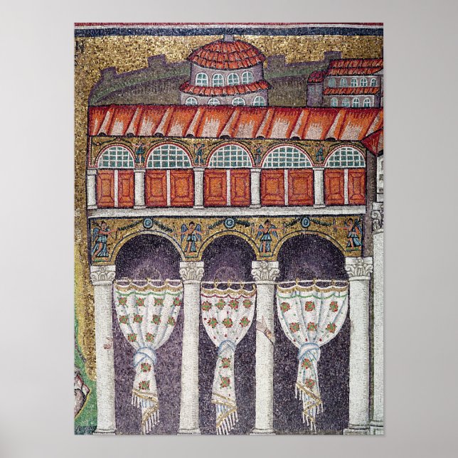 Poster Aile gauche du Palais de Teodorico, 527-99 (Devant)