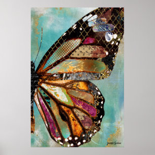 Poster Aile papillon Blue Skies