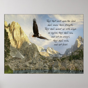 Poster Ailes Comme Aigles Ésaïe 40:31