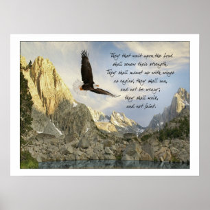 Poster Ailes Comme Aigles Ésaïe 40:31
