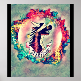 Poster Ailes de Dragon Fire Starvol Graphic