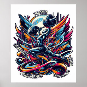Poster Ailes de force Passion puissance et persistance