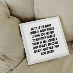 Poster Ailes de la foi inspiré mini poème