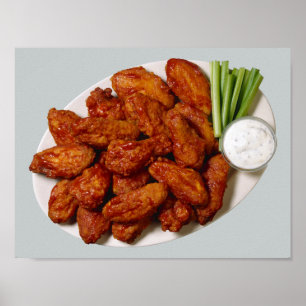Poster Ailes de poulet