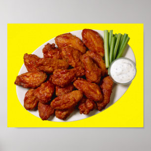 Poster Ailes de poulet