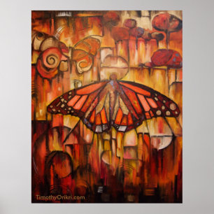 Poster Ailes émergentes de l'automne - toile Imprimer