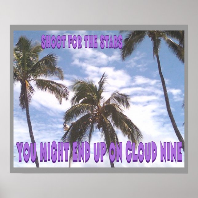 Poster Aim High, n'abandonnez jamais. (Devant)