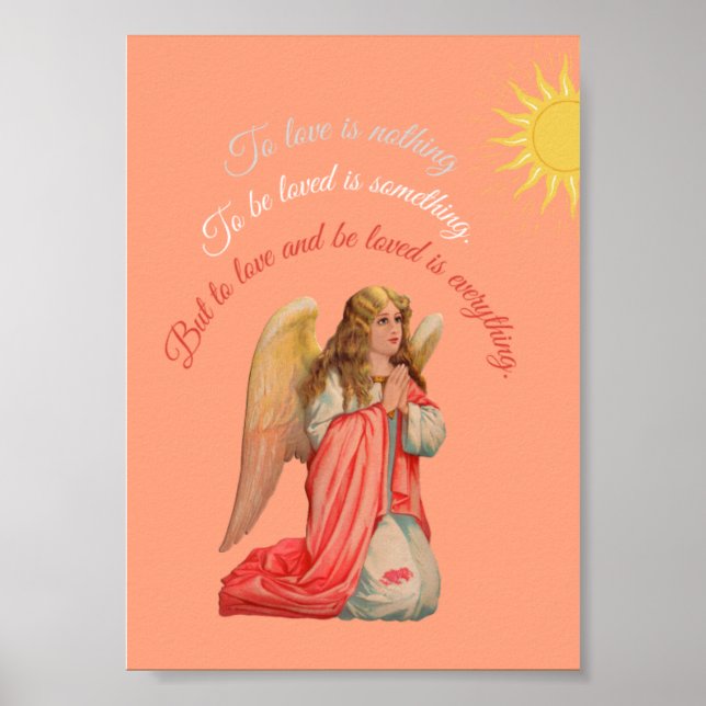 Poster "Aimer et être aimé est tout". (Devant)