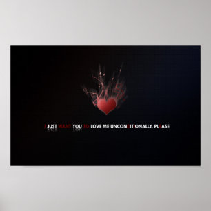 Poster Aimer Imprimer sans condition