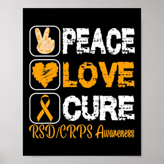 POSTER AIMER LA PAIX CURE RSD SENSIBILISATION DES CRPS (Devant)