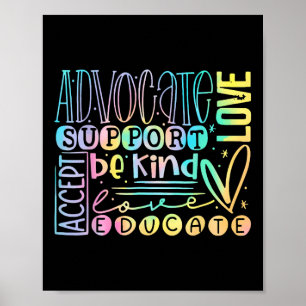 Poster Aimer l'avocat Soutien Accepter être gentil