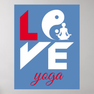 Poster Aimer le yoga