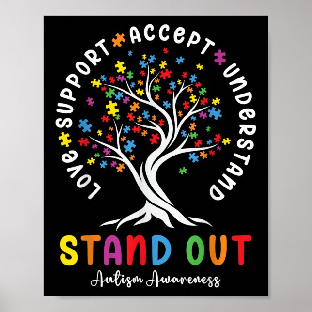 Poster Aimer Support Accepter Comprendre Sensibilisation  (Devant)