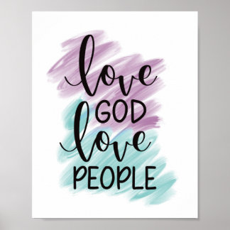 Poster Aimez Dieu, aimez les gens