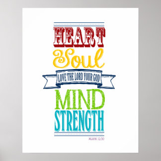 Poster Aimez le Seigneur avec tout votre coeur