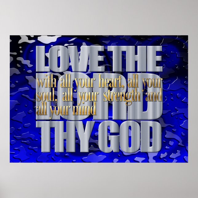 Poster Aimez Le Seigneur Ton Dieu (Devant)