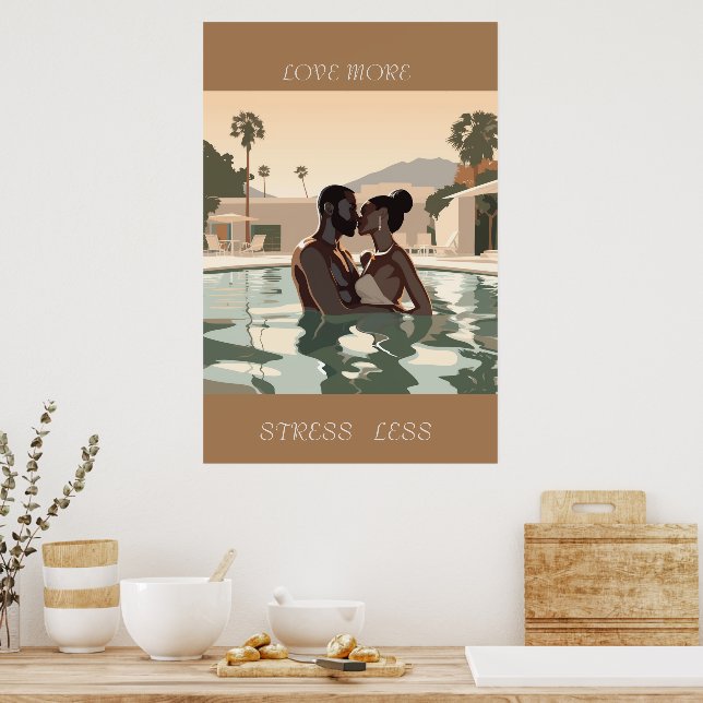 POSTER AIMEZ PLUS LE DESIGN #1 (Cuisine)