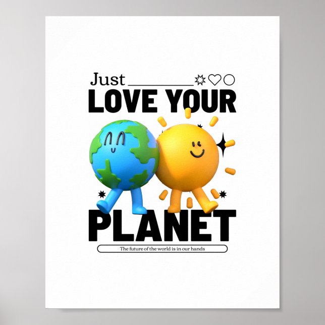 Poster Aimez simplement votre planète  (Devant)
