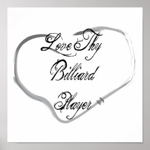 Poster Aimez votre joueur de billard