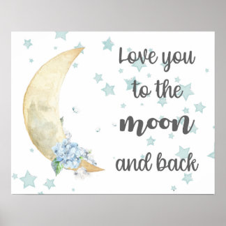 Poster Aimez-vous à la lune et l'affiche arrière