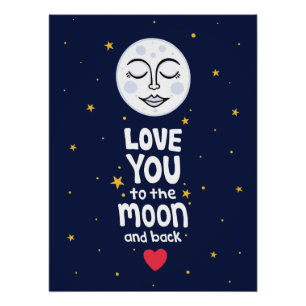 Poster Aimez-vous à la Lune et retour