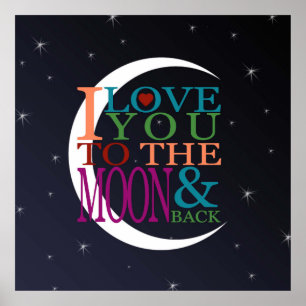 Poster Aimez-vous à la Lune et retour