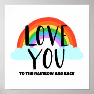 Poster Aimez-vous à l'arc-en-ciel et au retour