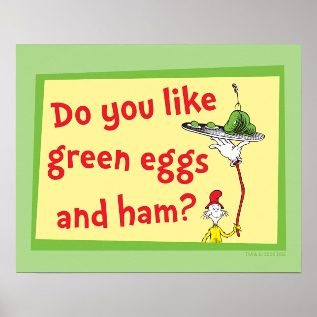 Poster Aimez-vous les œufs verts et le jambon? (Devant)