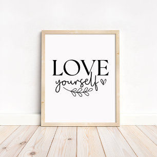 Poster Aimez-vous - Motivation Bohème Minimaliste