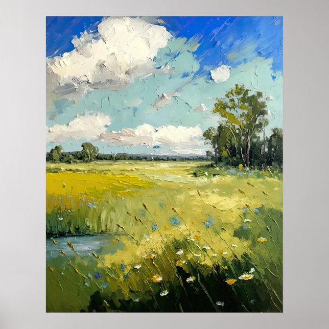 Poster Air Fleur sauvage Meadow Fine Art (Devant)