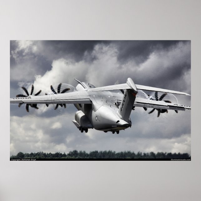 Poster Airbus A400M (Devant)