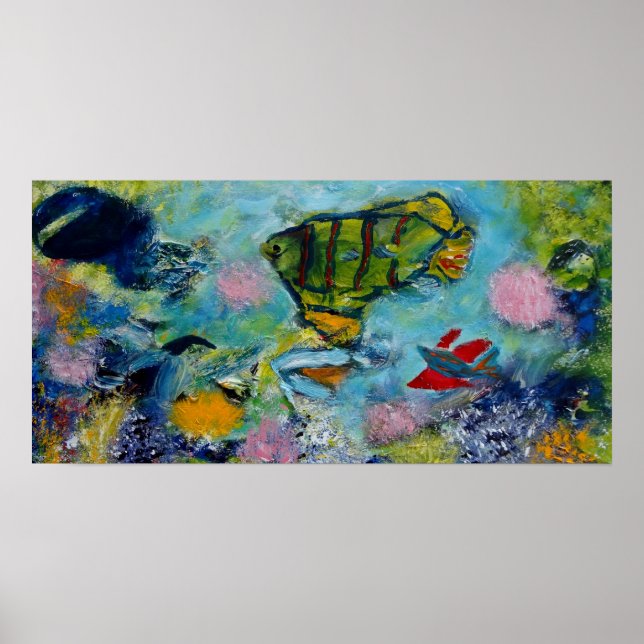 Poster Aire de jeu sous-marine (Devant)