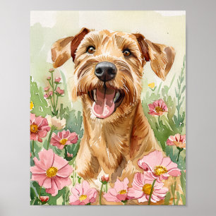Poster Airedale Terrier Dog Art - Watercolor Wall Impress