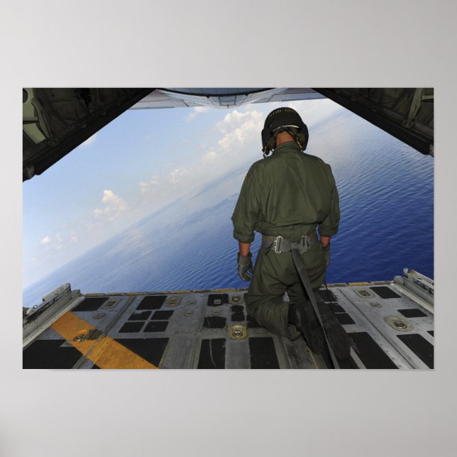 Poster Airman observe les eaux du golfe du Mexique (Devant)