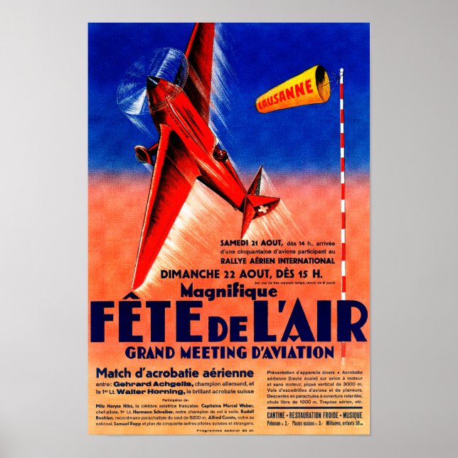Poster Airshow avec Haryse Hilsz Poste Promotionnelle (Devant)