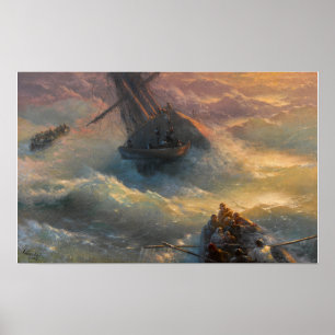Poster Aivazovsky - Abandon du navire