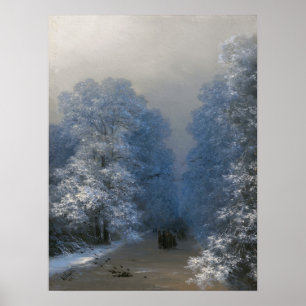 Poster Aivazovsky - Paysage d'hiver