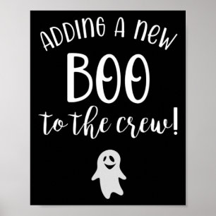 Poster Ajout D'Un Nouveau Boo À La Grossesse D'Halloween