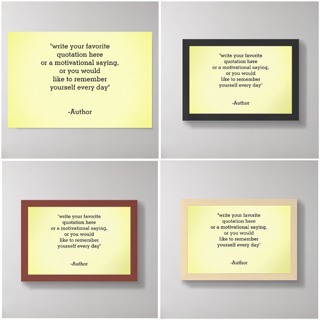 Poster Ajouter / Créer Votre Propre Devis (quote poster, inspirational quotes posters)