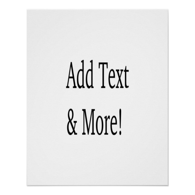 Poster Ajouter du texte et plus ! Customisez votre propre (Devant)