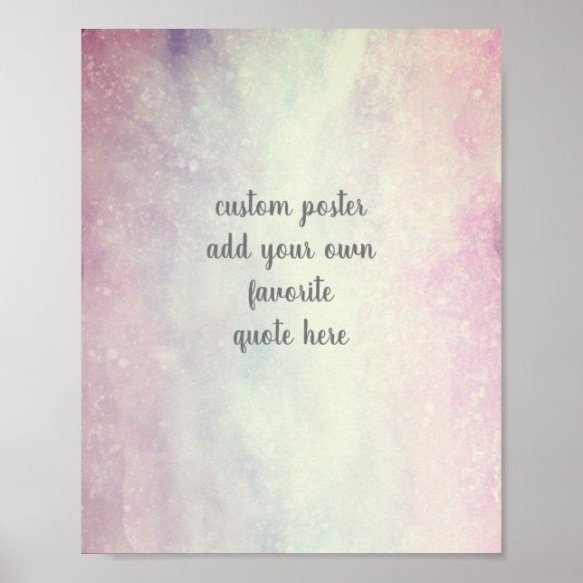 Poster ajouter un devis peint aquarelle (Devant)