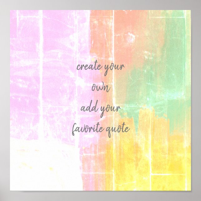 Poster ajouter un trait de trait de citation couleurs pas (Devant)