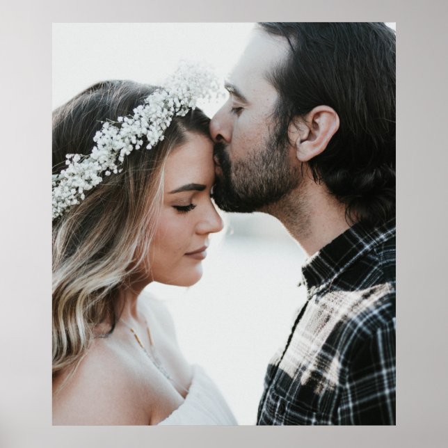 Poster Ajouter votre propre photo personnalisée double fa (Devant)