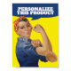 Ajouter votre propre texte Rosie le Riveter Person